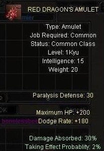 Red Dragon ammulet