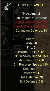 Serpent amulet